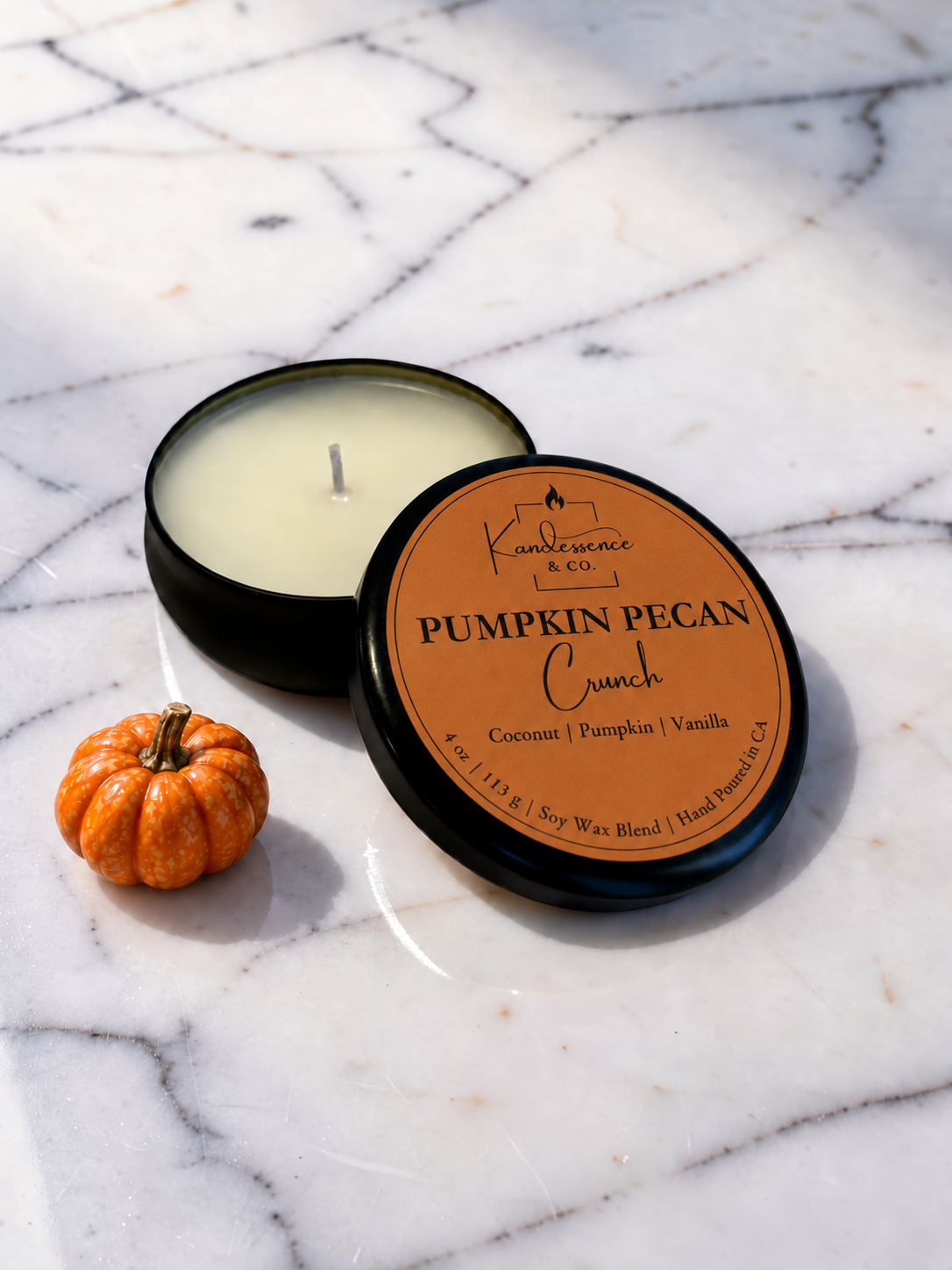Pumpkin Pecan Crunch Travel Candle - Seasonal