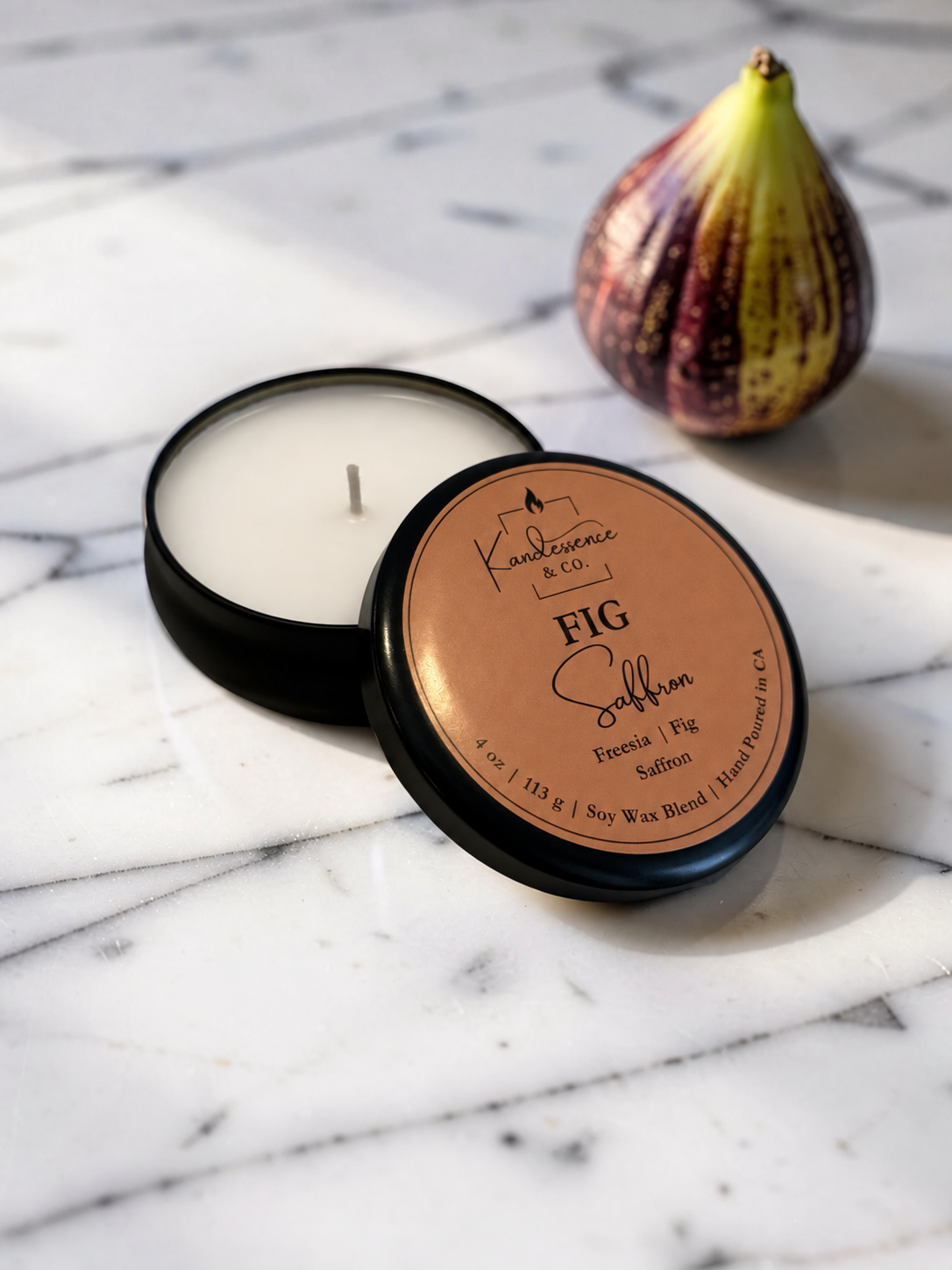 Fig Saffron Travel Candle