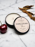 Dark Cherry Tobacco Travel Candle